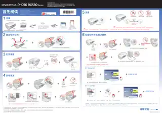 EPSON爱普生STYLUS PHOTO RX530 Series 首先阅读